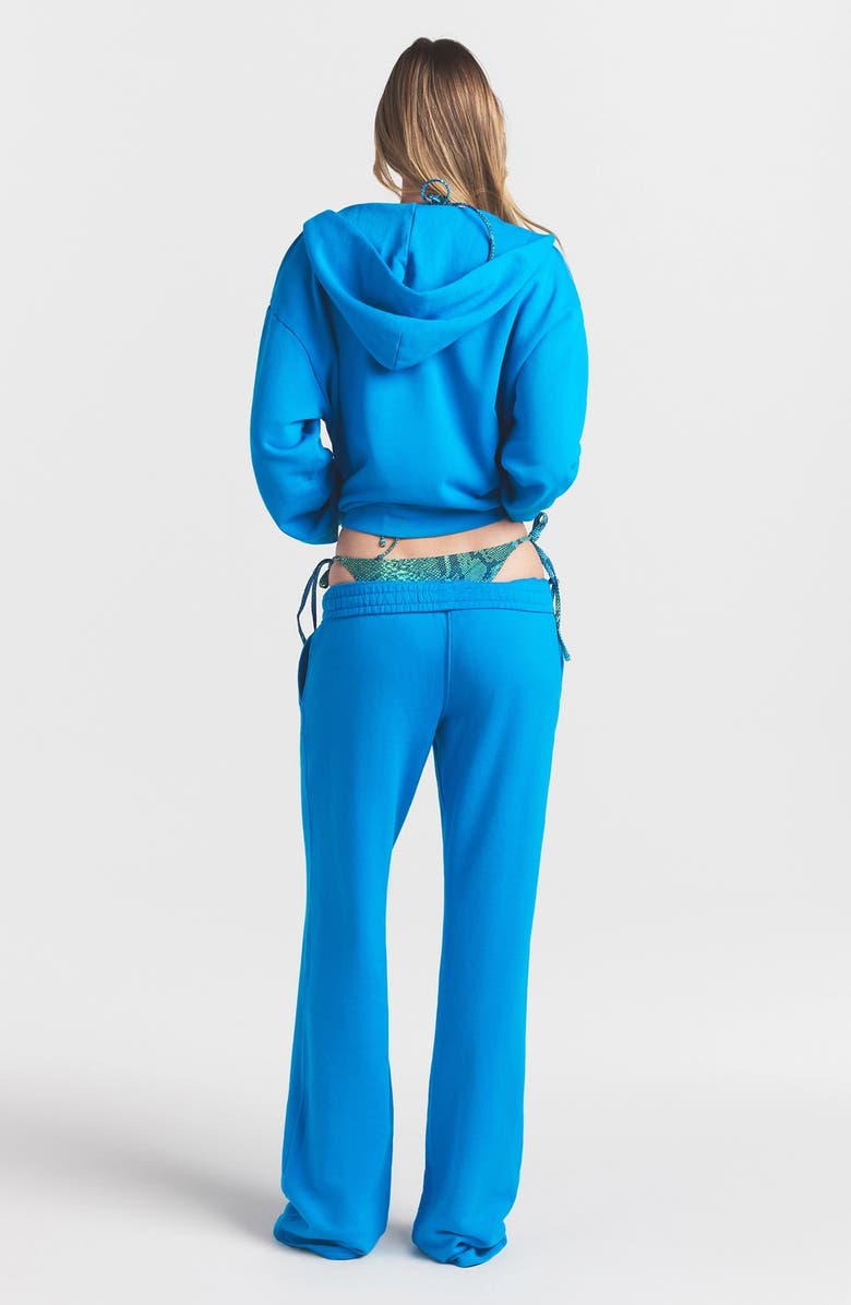 SKIMS French Terry Zip Up Hoodie, Alternate, color, Cerulean