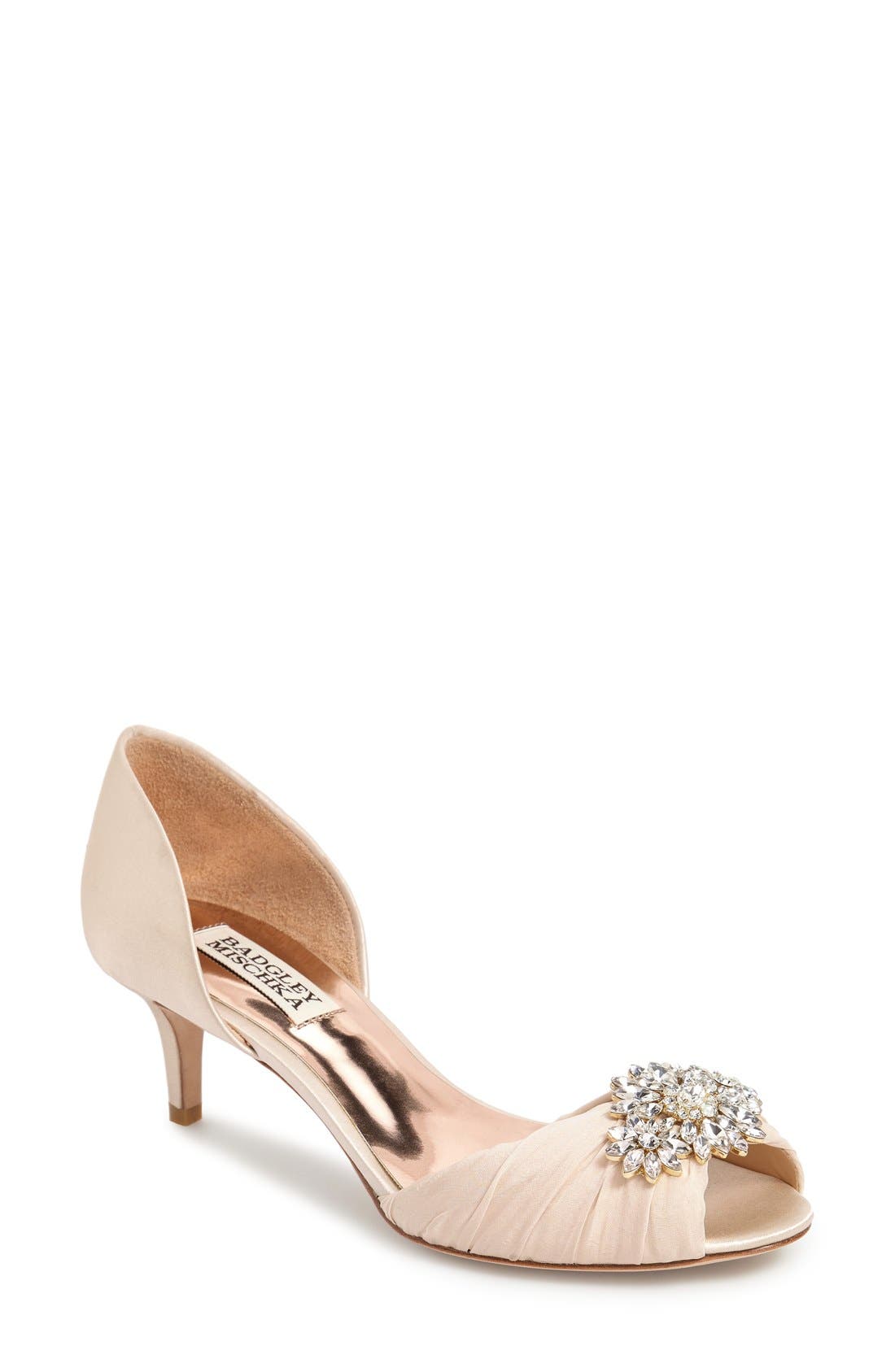 Badgley Mischka 'Caitlin' Pump, Main, color, IVORY