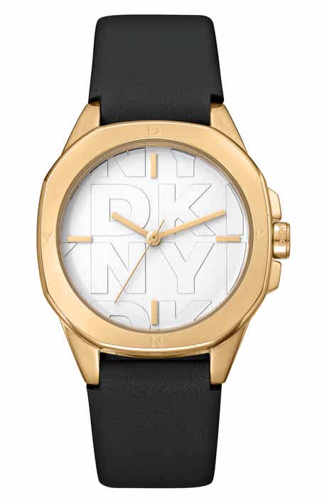 GEVRIL 316L Leather Strap Watch