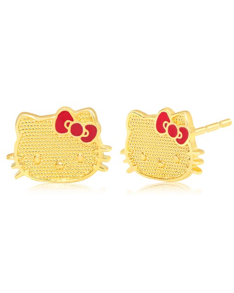 10K Gold Stud Earrings