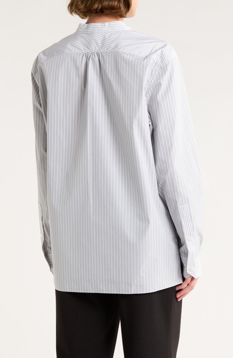 Theory Stripe Long Sleeve Button-Up Shirt, Alternate, color, Grey Multi