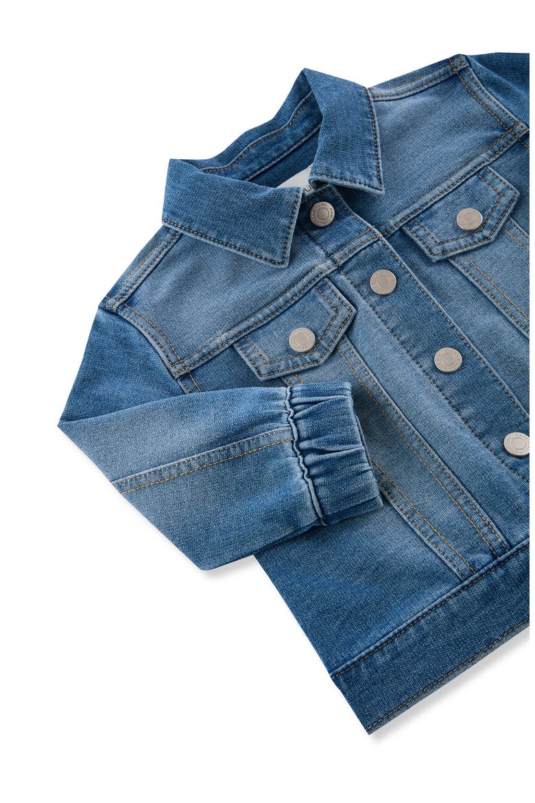 Kids' Stretch Denim Jacket, Alternate, color, MEDIUM STONE