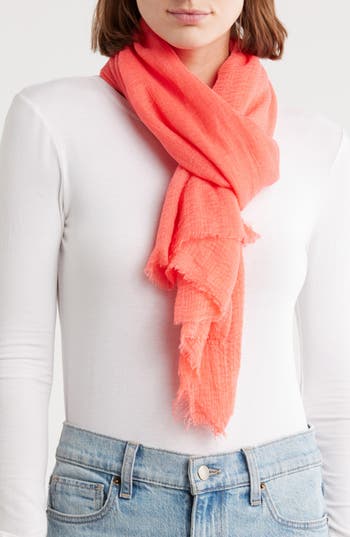 Melrose And Market Frayed Trim Scarf
