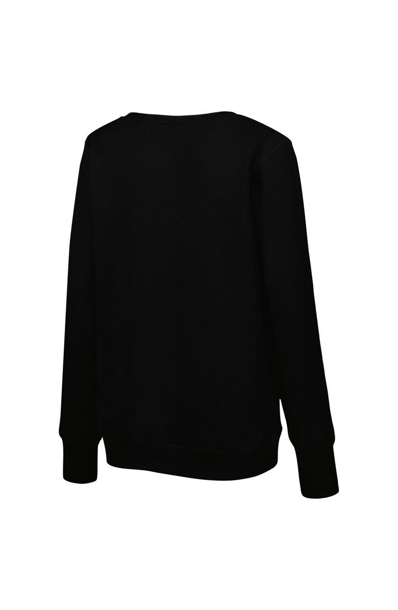 CUCE Women's Cuce Black Atlanta Falcons Sequin Logo V-Neck Pullover Sweatshirt, Alternate, color,