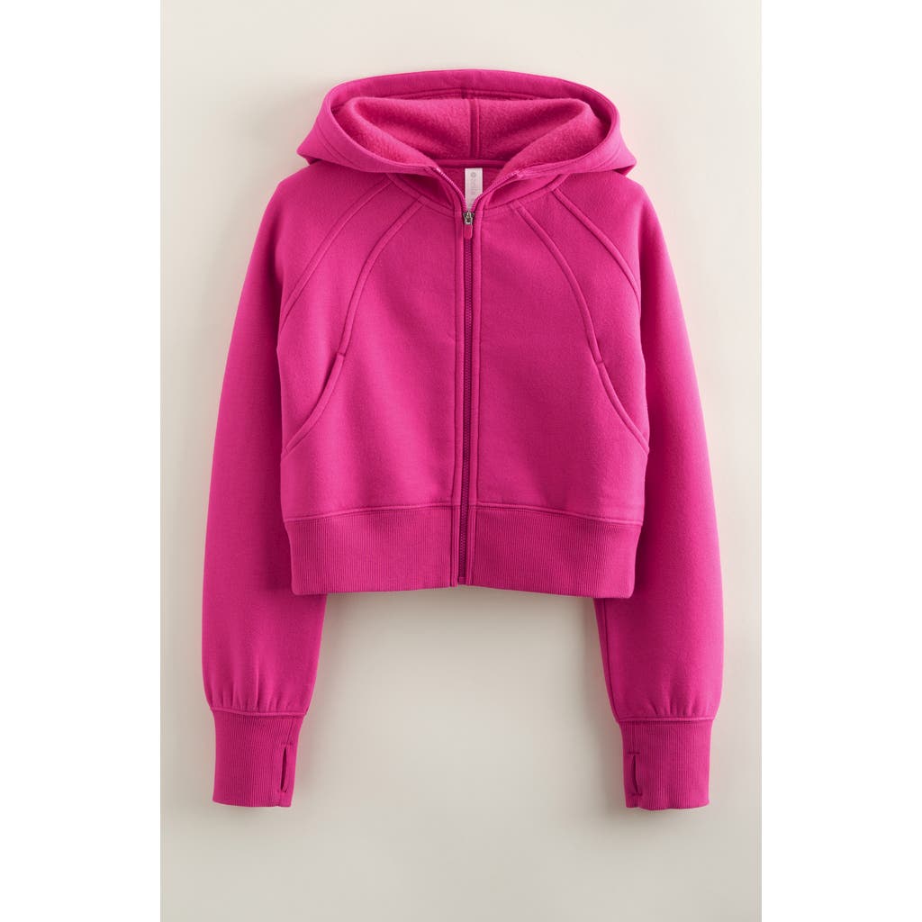 Zella Girl Kids' Cloud Fleece Full Zip Hoodie in Pink Berry  product