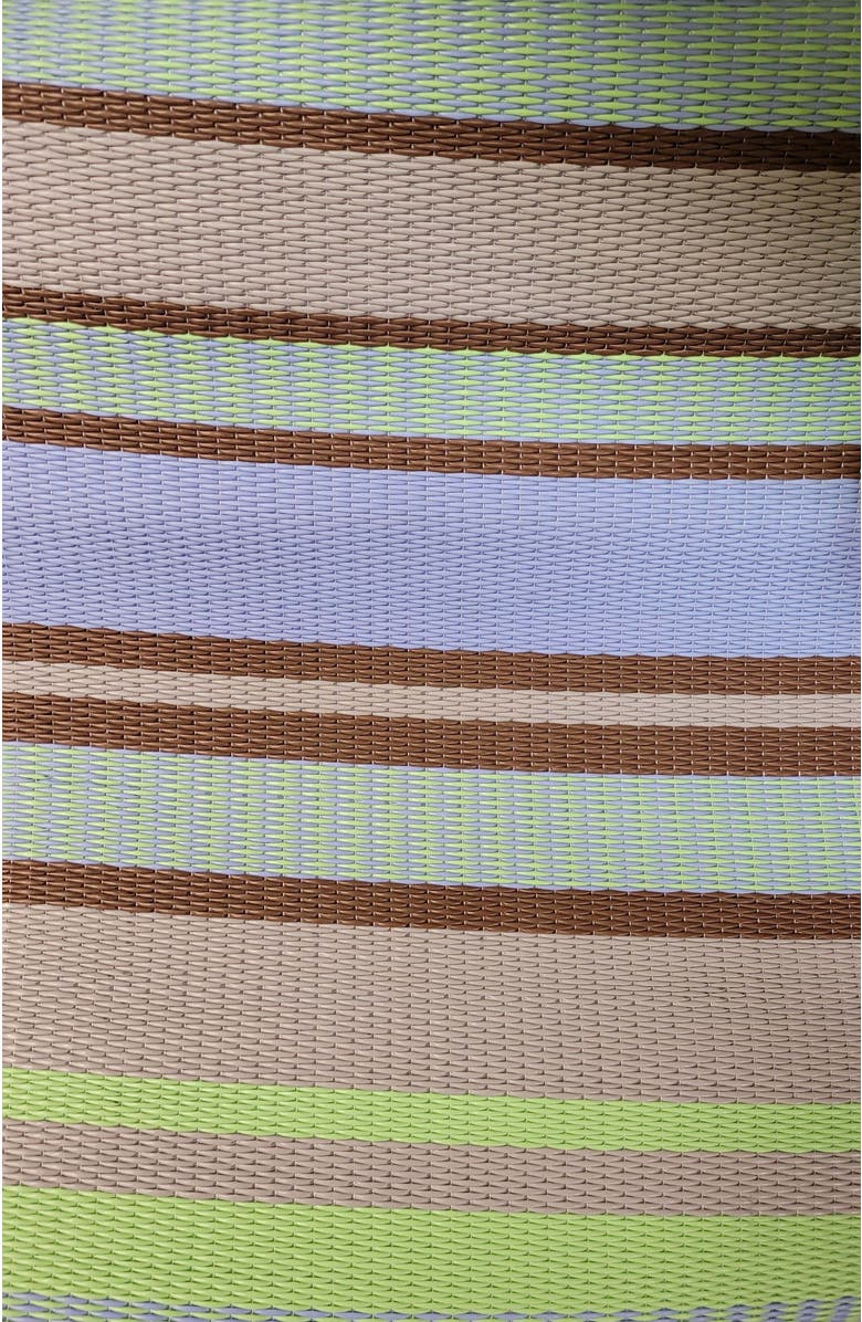 Mad Mats Stripes Grey & Aqua, Alternate, color, Grey And Aqua