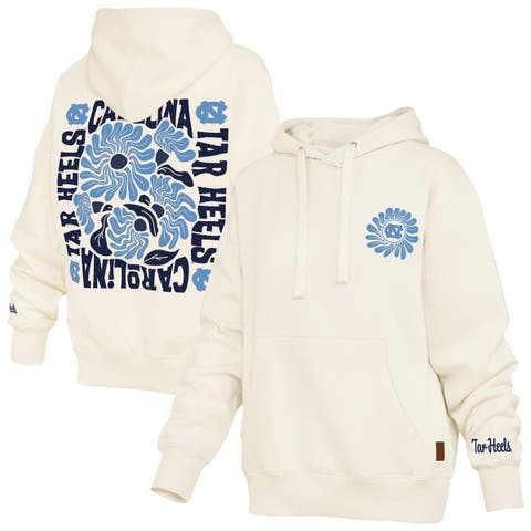 Women's Pressbox  Cream North Carolina Tar Heels Elena Janise Hoodie