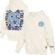 PRESSBOX Women's Pressbox Cream North Carolina Tar Heels Elena Janise Hoodie