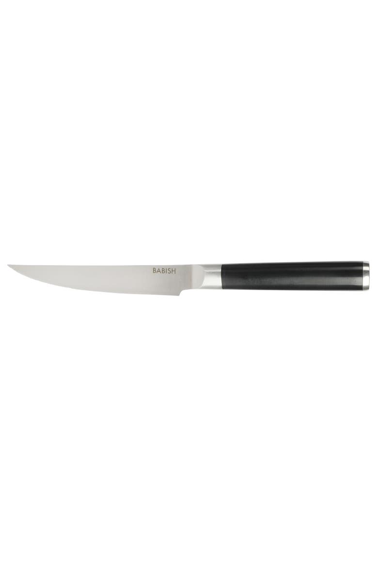 4-Pack High Carbon German Steel Steak Knife Set, Alternate, color, Stainless Steel