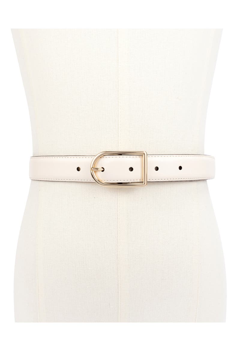 stitched feather edge belt, Alternate, color, PARCHMENT