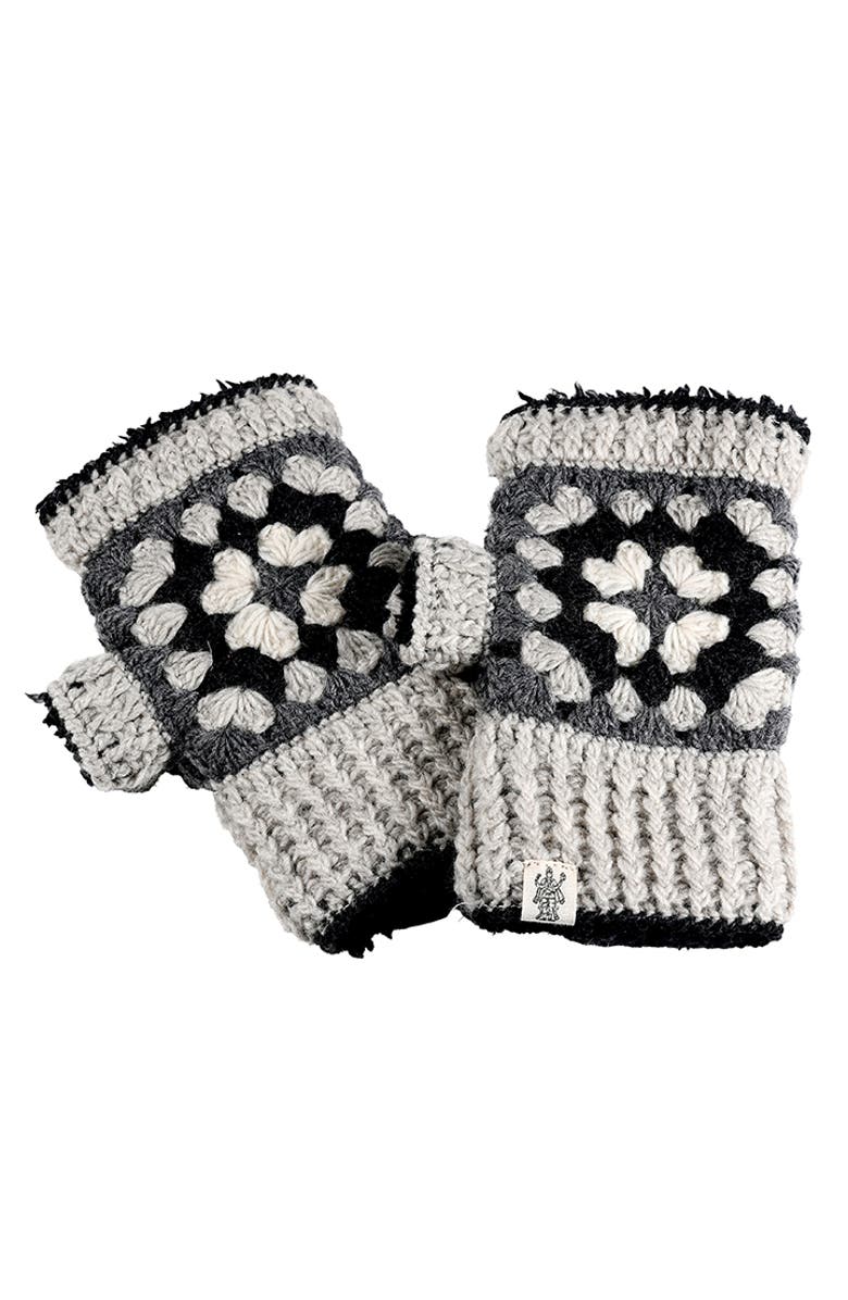 Nirvanna Designs Ryan Handwarmers, Main, color, Linen