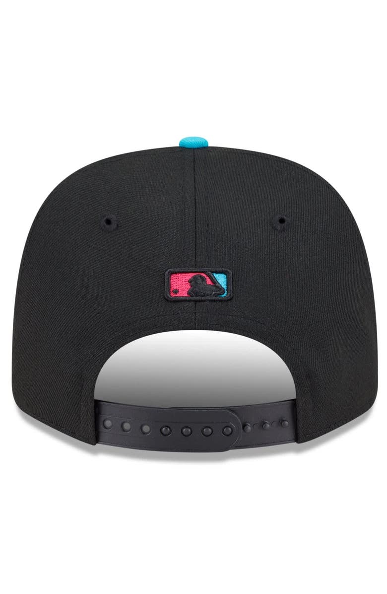 New Era Men's New Era Black/Pink Miami Marlins 2025 City Connect 9SEVENTY Adjustable Hat, Alternate, color, Black