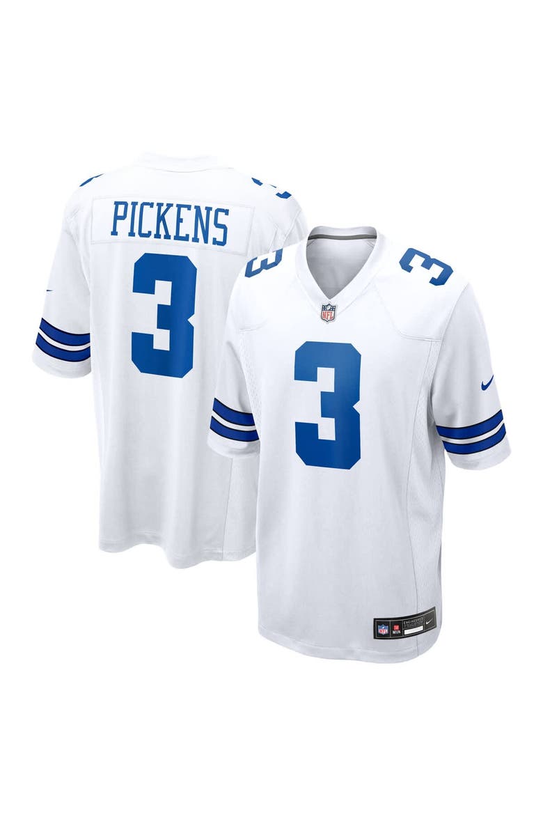Men's Nike George Pickens White Dallas Cowboys Game Jersey, Main, color, White