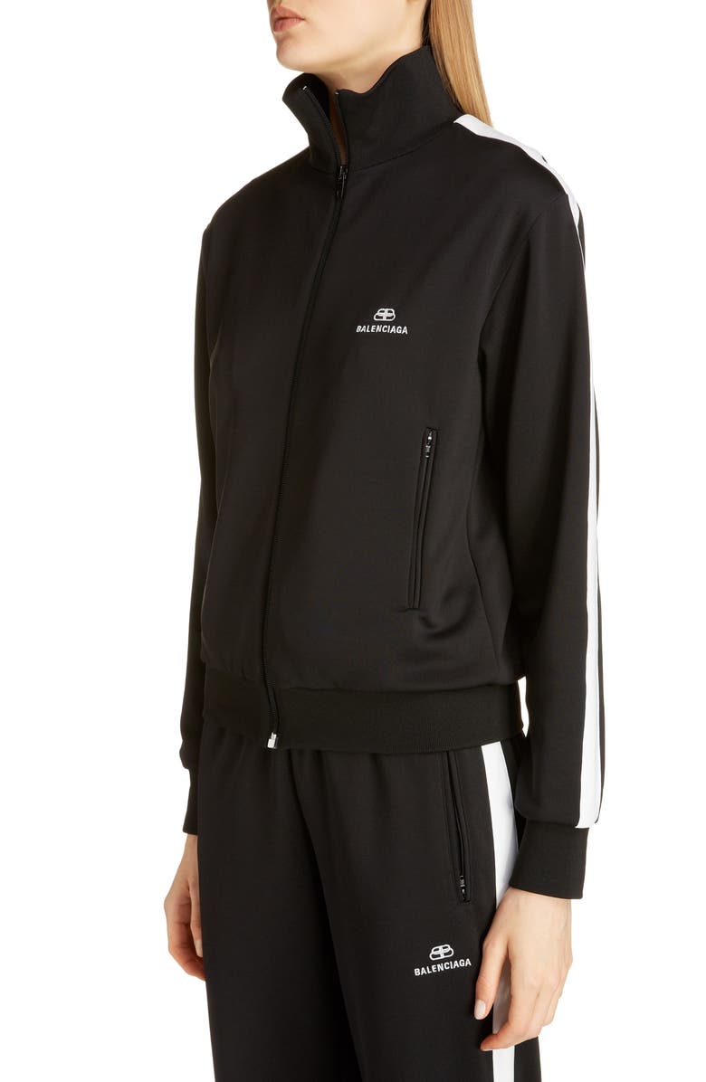 Balenciaga Logo Track Jacket, Alternate, color, 