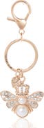 Juicy Couture Regal Bee Pearl Charm Keychain