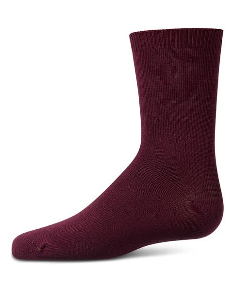 Kid's Basic Soft Rayon Crew Socks (Baby, Toddler, Little Kid & Big Kid)