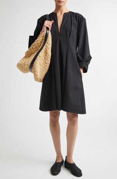 Bishop Sleeve Cotton Dress