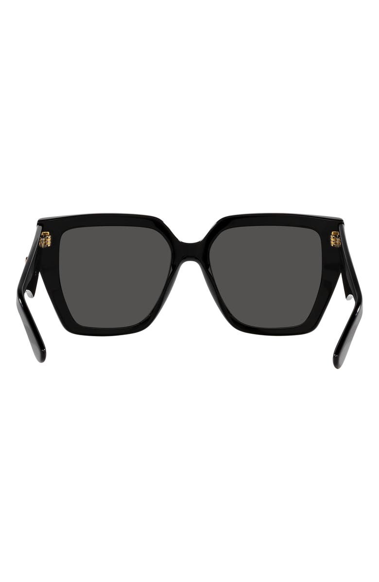 Dolce&Gabbana 55mm Square Sunglasses, Alternate, color, Black