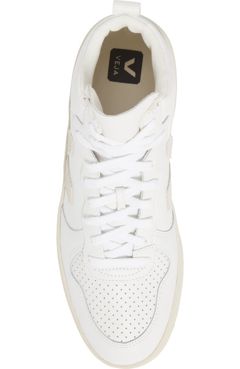 Veja V-15 High Top Sneaker, Alternate, color, Extra White