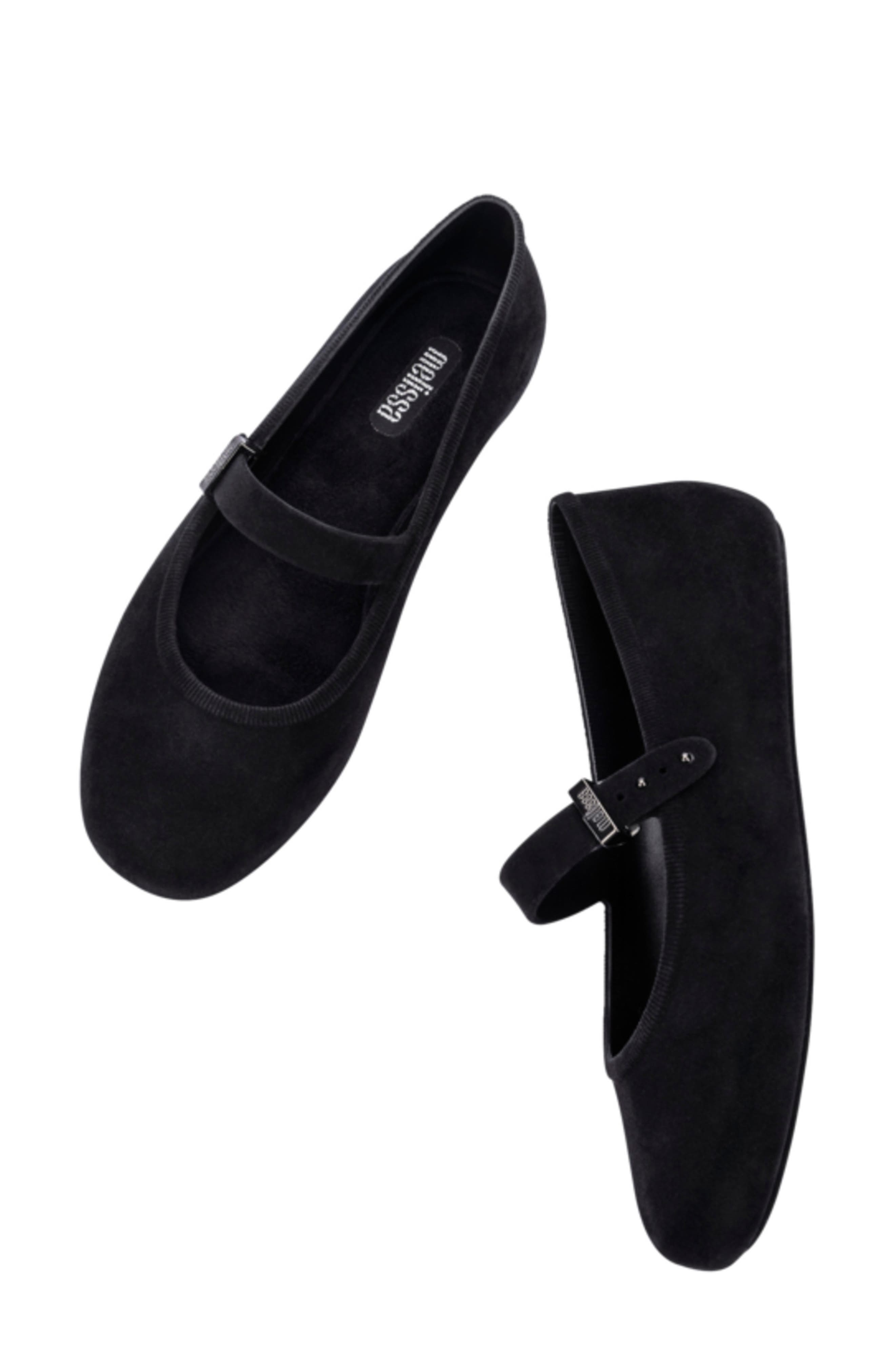 Melissa Soft Velvet Ballerina Flat, Alternate, color, 