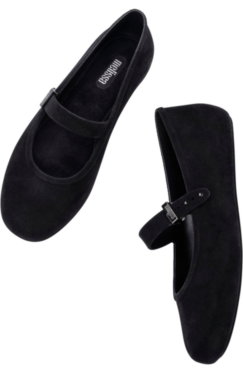 Melissa Soft Velvet Ballerina Flat, Alternate, color,