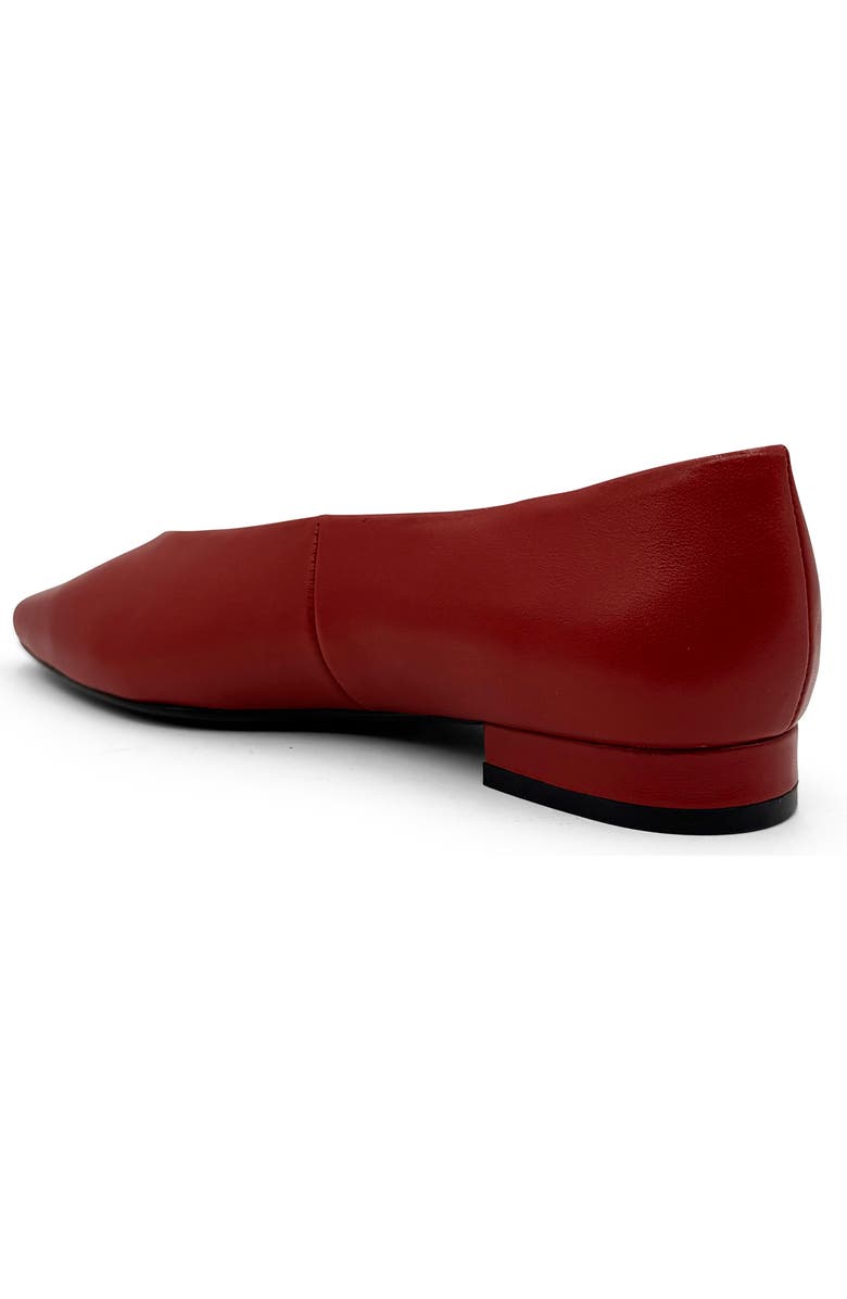 CHELSEA CREW Slick Flat, Alternate, color, Red Leather