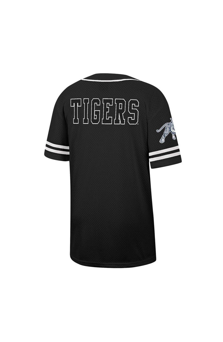 COLOSSEUM Men's Colosseum Black Jackson State Tigers Free Spirited Mesh Button-Up Baseball Jersey, Alternate, color, 