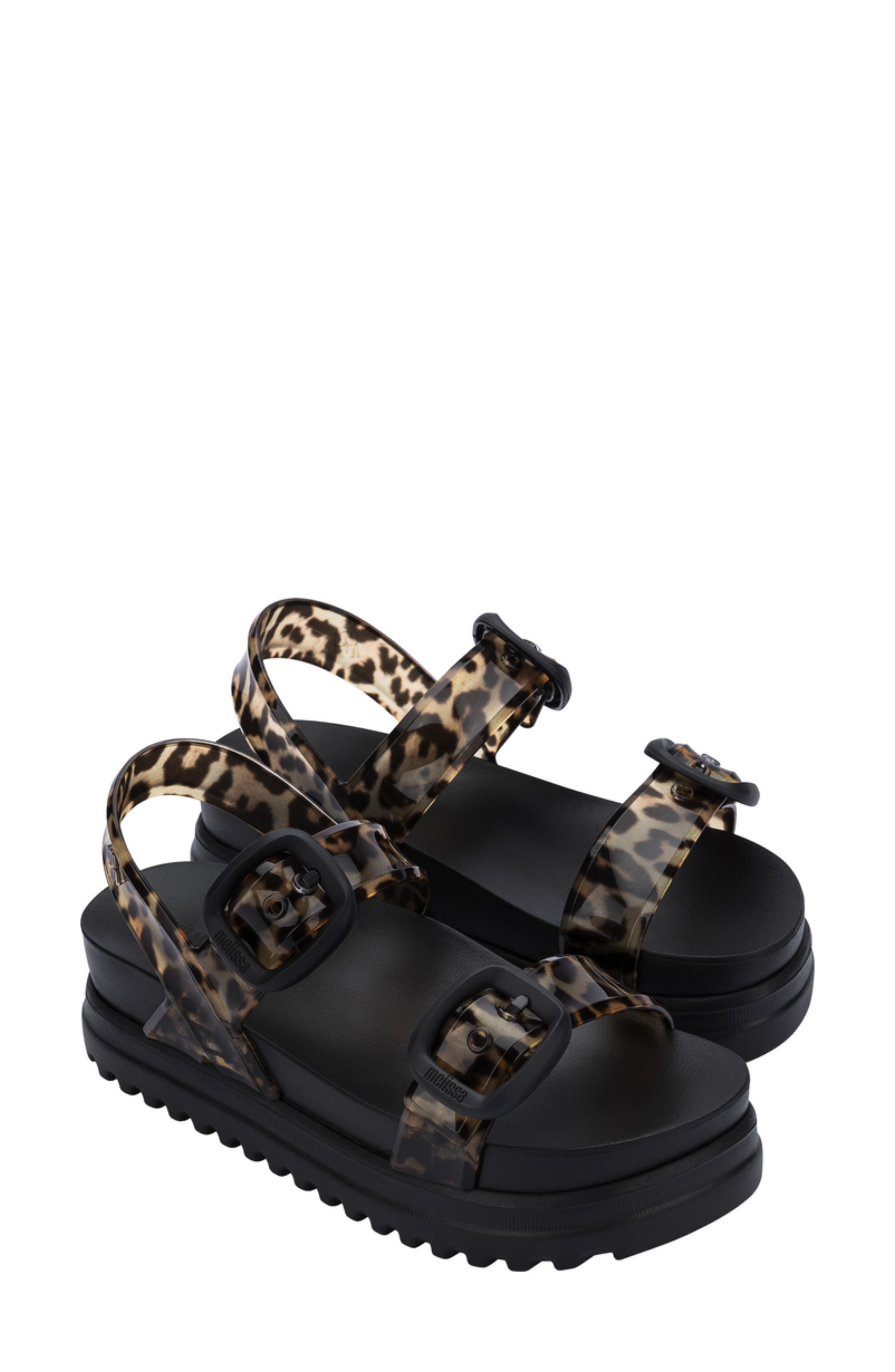 Cozy Platform Sandal, Main, color, BLACK/ BROWN