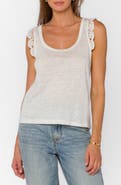 VELVET HEART Waverly Scoop Neck Linen Tank