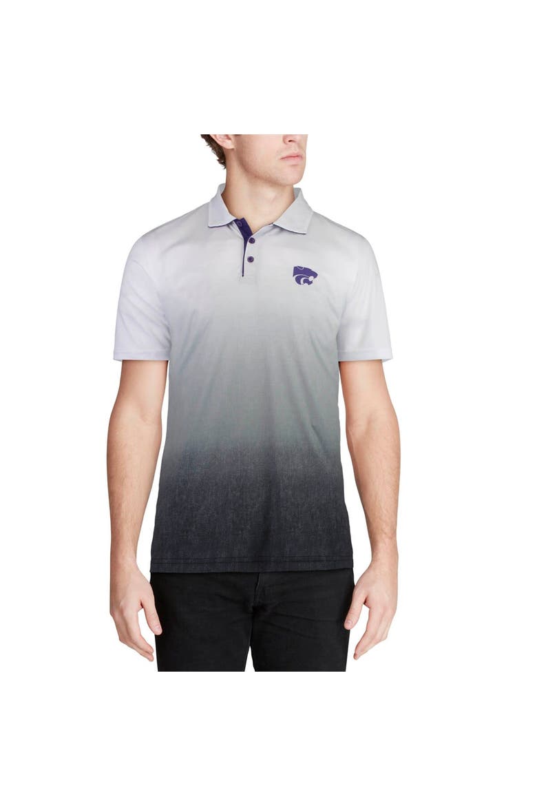 Men's Colosseum Gray Kansas State Wildcats Magic Team Logo Polo, Alternate, color, Gray