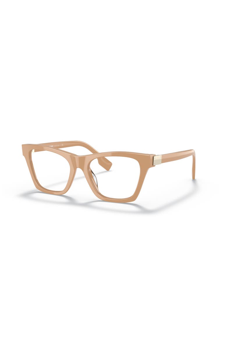 50mm Square optical glasses, Main, color, Beige