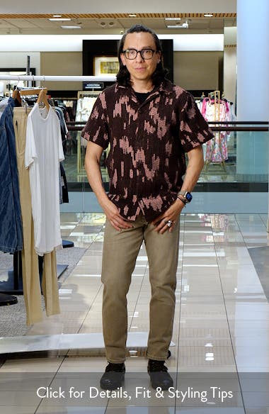 OAS Brink Cuba Crochet Camp Shirt | Nordstrom