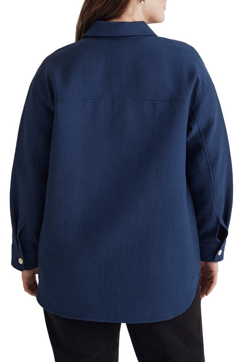 Superoversize Shirt Jacket, Alternate, color, PASSPORT BLUE