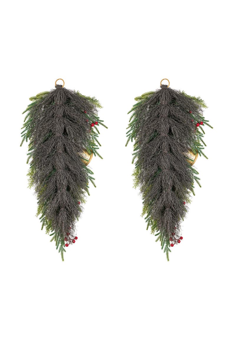 Set of 2 Christmas Deluxe Bell Dripping Teardrop, Alternate, color, Gold