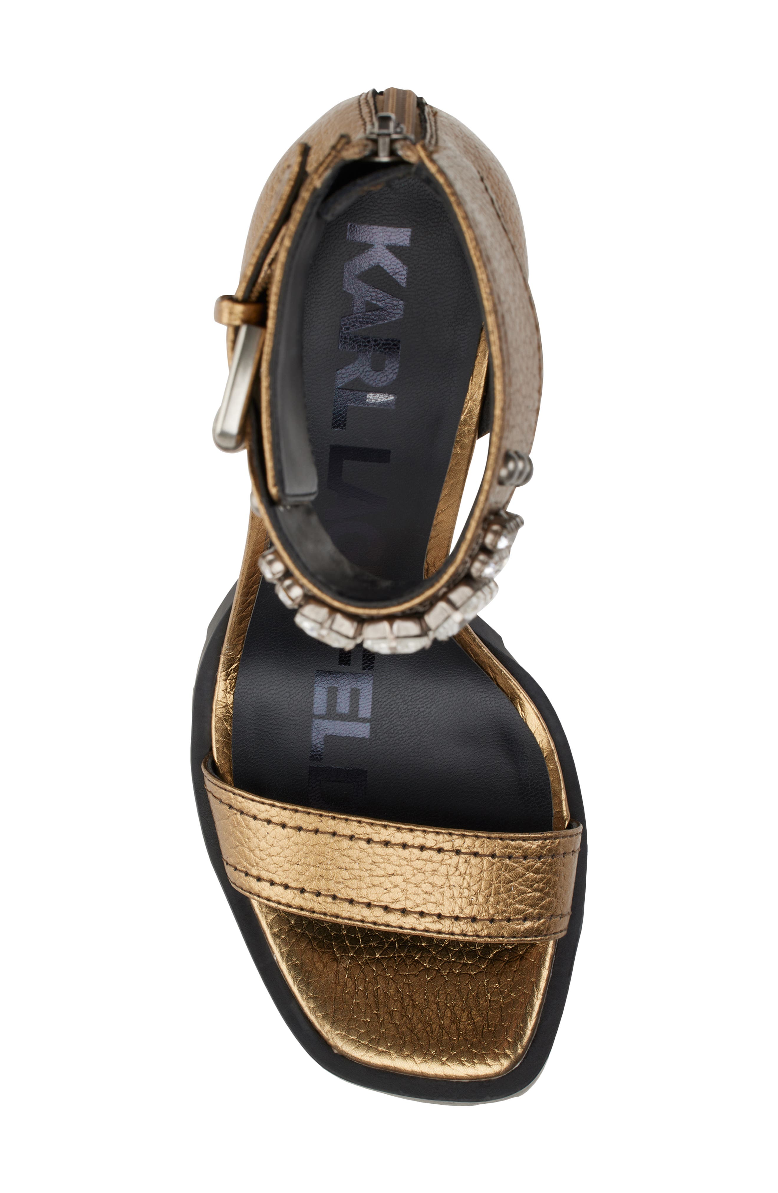 KARL LAGERFELD PARIS Malinda Ankle Cuff Sandal, Alternate, color, 