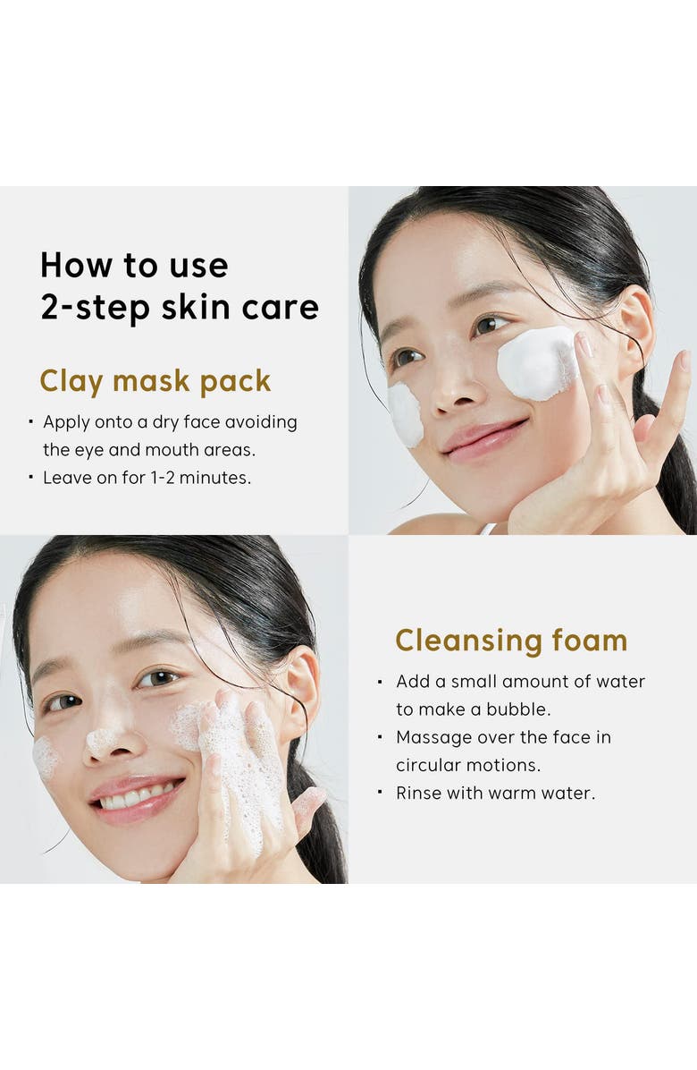 THANK YOU FARMER Rice Pure Clay Mask to Foam Cleanser, Alternate, color, White