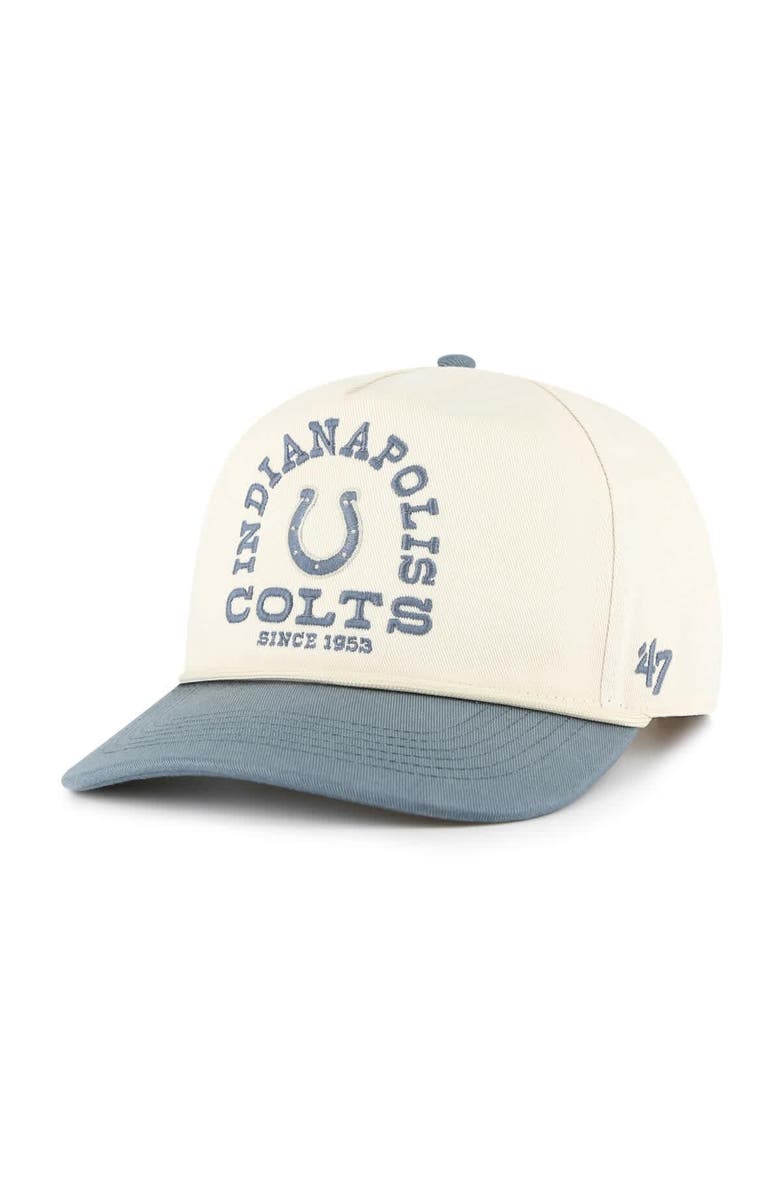 '47 Men's '47 Cream Indianapolis Colts Ranchero Hitch Adjustable Hat, Main, color, 