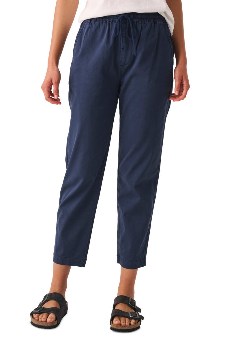 Essential Organic Cotton Blend Drawstring Pants, Main, color, NAVY