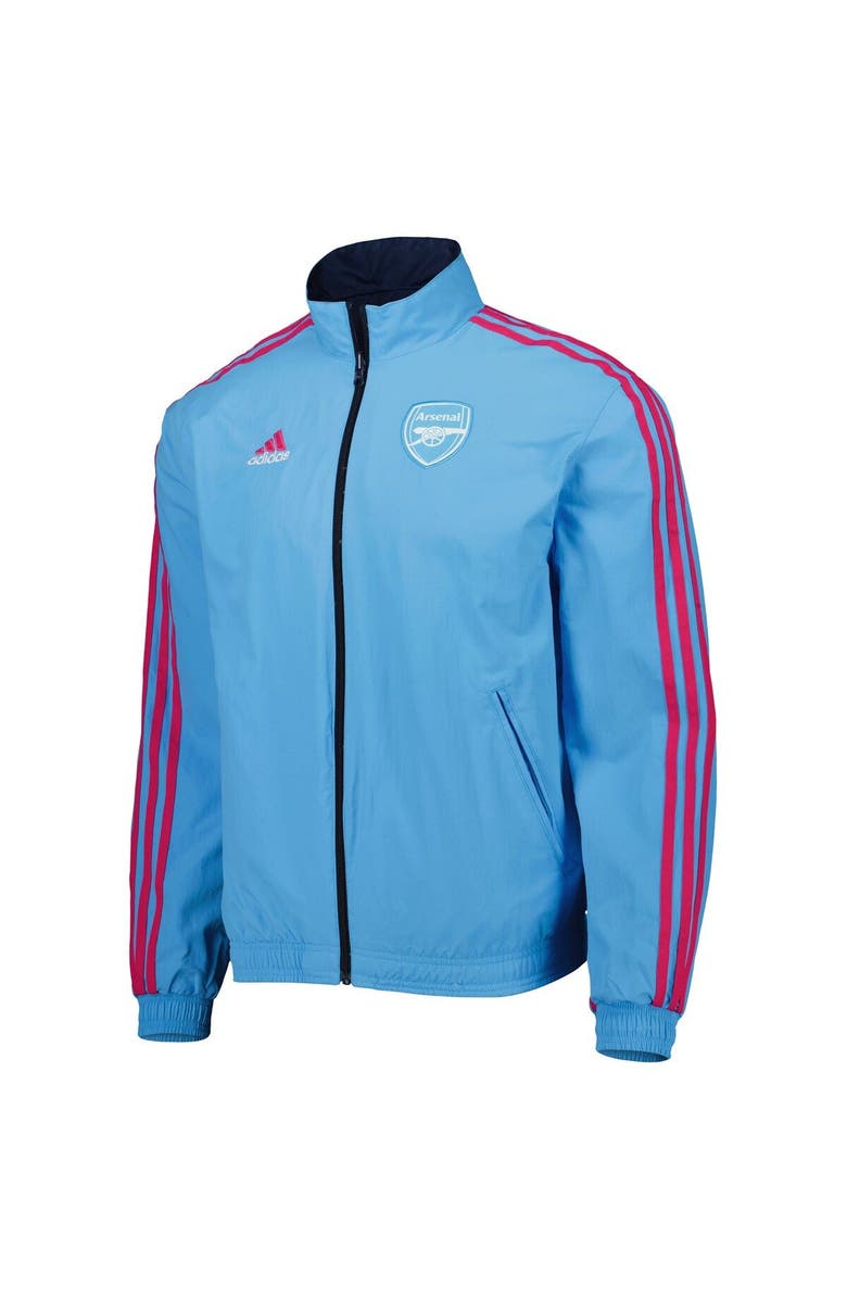 adidas Men's adidas Navy Arsenal 2022/23 On-Field Team Logo Anthem Reversible Full-Zip Jacket, Alternate, color, 