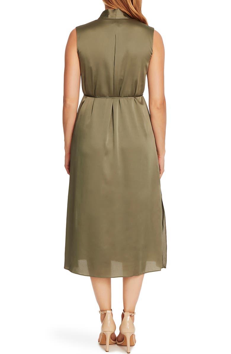 Vince Camuto Sleeveless Satin Charmeuse Midi Dress, Alternate, color, 