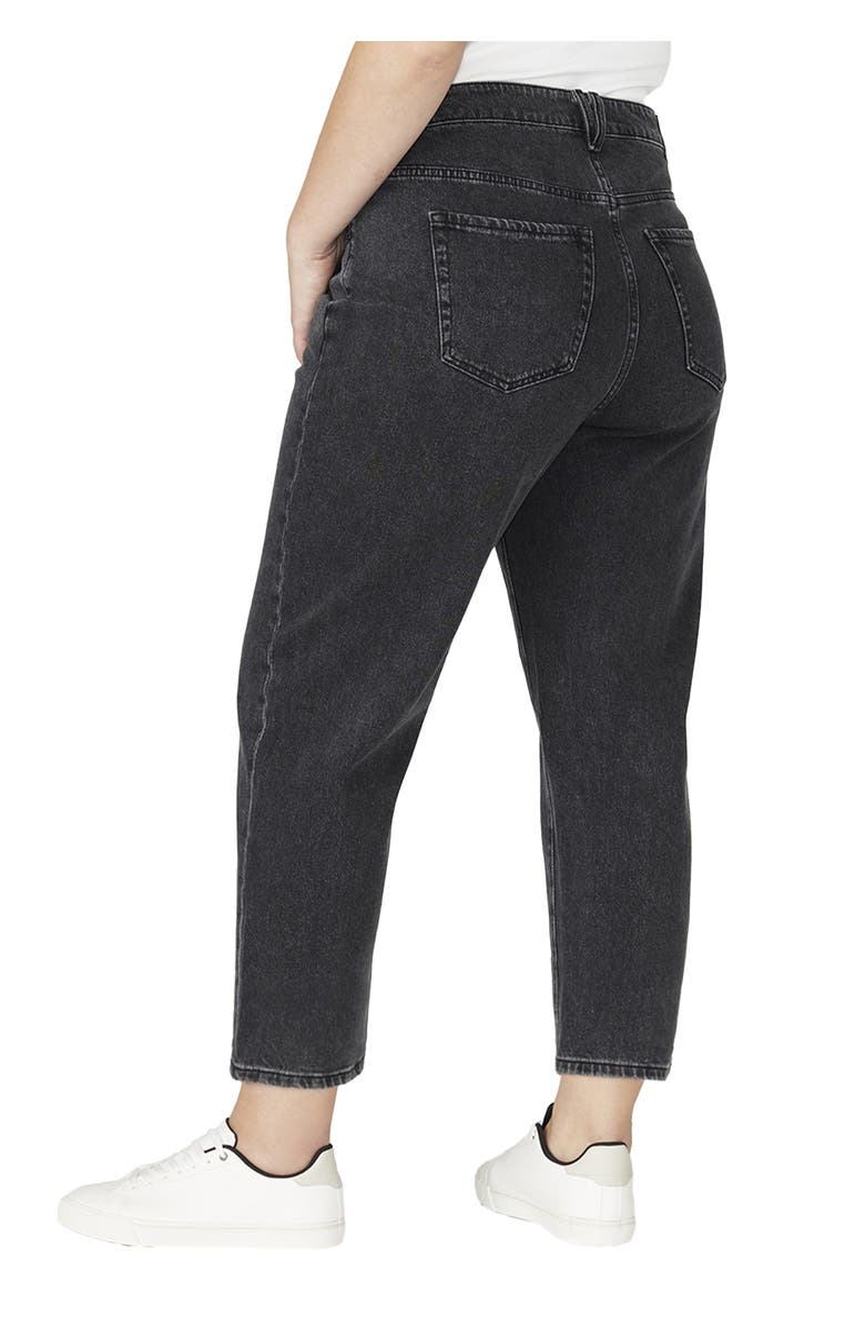 ELOQUII The Naomi Comfort Stretch Straight Leg Jean Crop, Alternate, color, Vintage Black