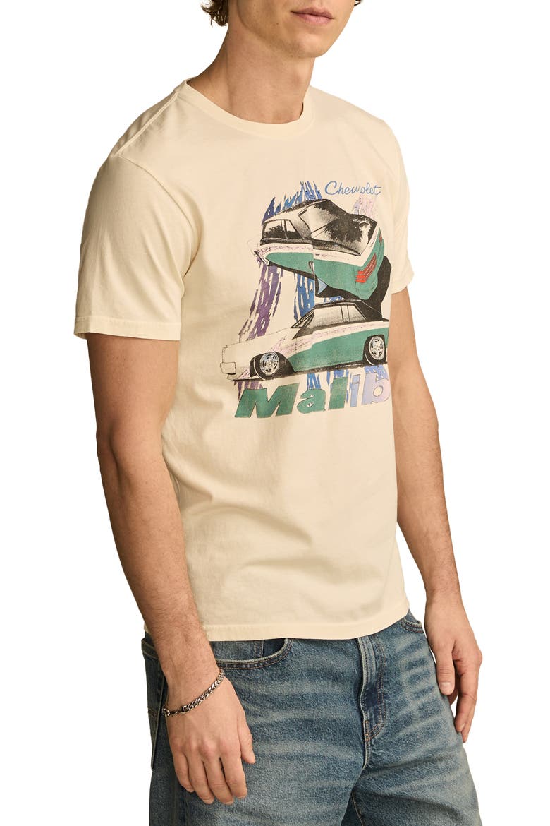 Chevrolet Malibu Graphic T-Shirt, Alternate, color, LIGHT GRAY