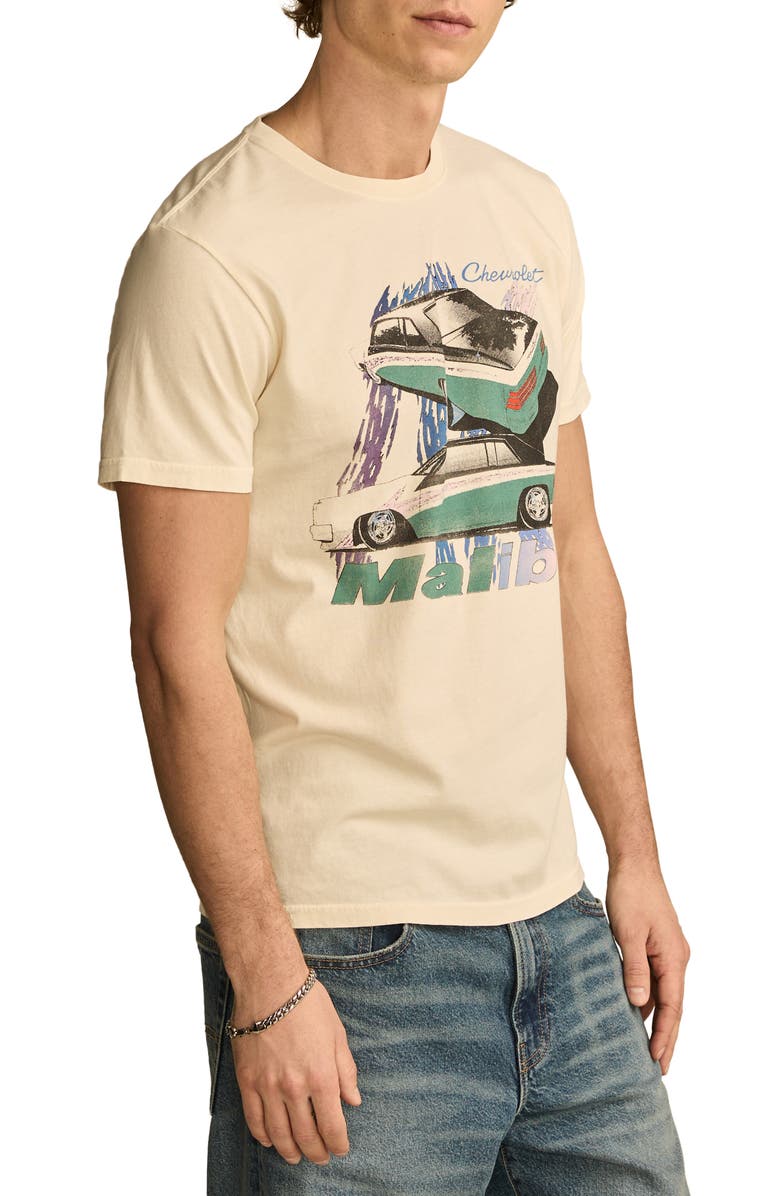 Lucky Brand Chevrolet Malibu Graphic T-Shirt, Alternate, color, Light Gray