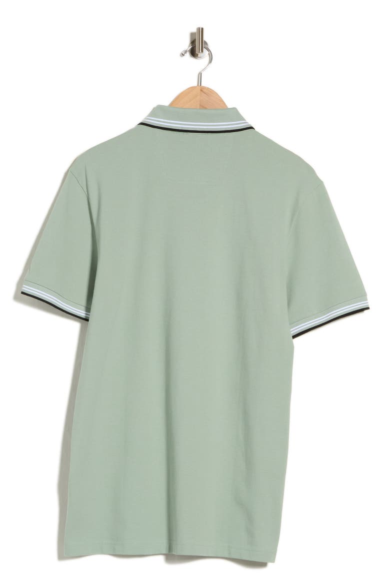 Paul Tipped Stretch Cotton Polo, Alternate, color, GREEN