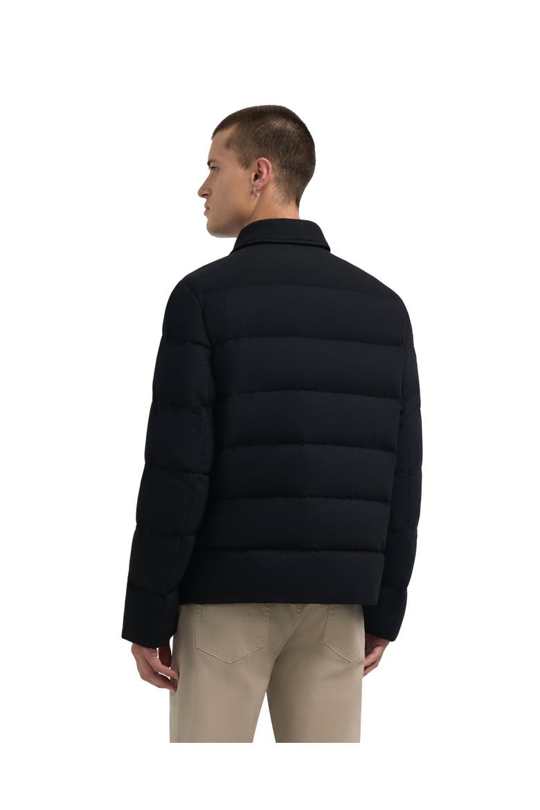 Roman Dressy Quilted Wool Jacket, Alternate, color, Black