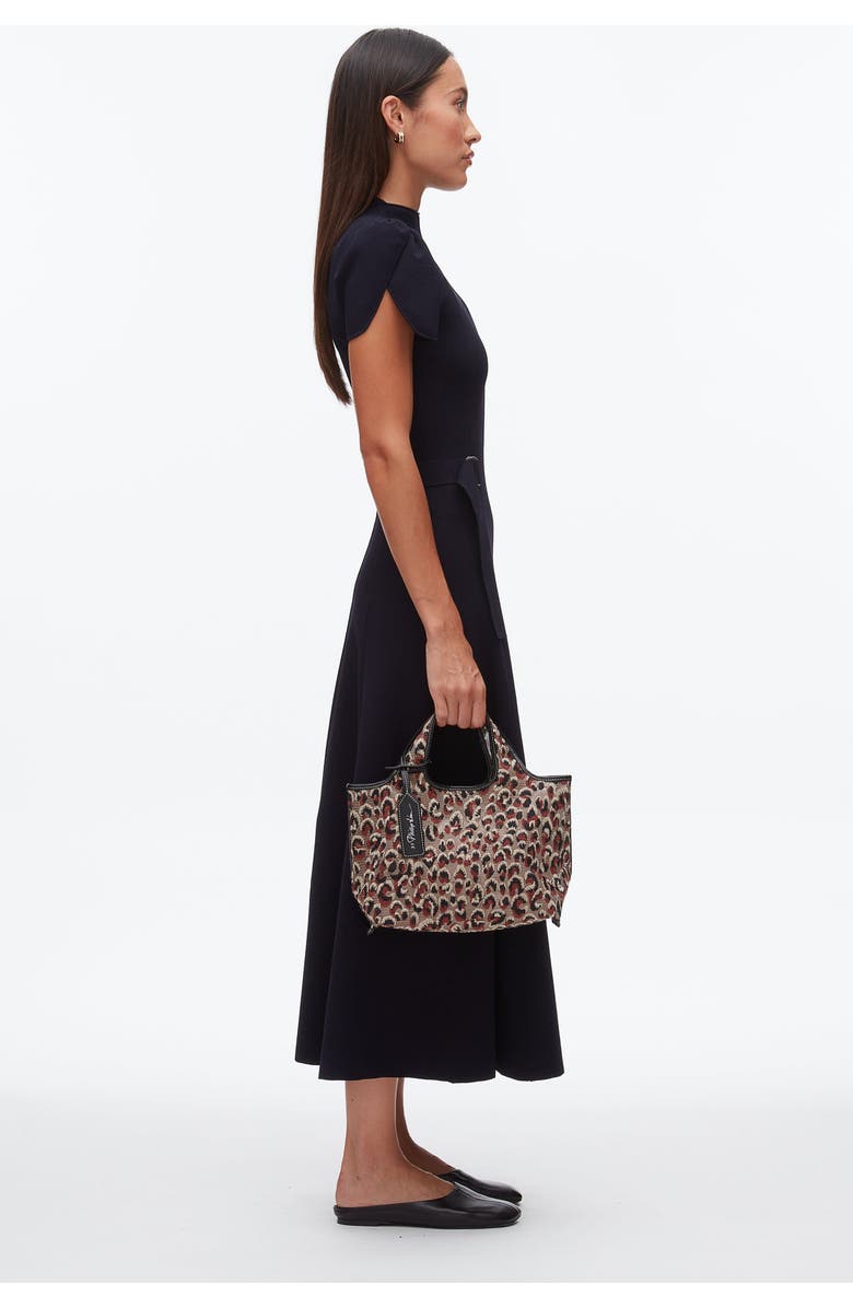 3.1 Phillip Lim Leopard Embroidered Mini Market Tote, Alternate, color, Leopard