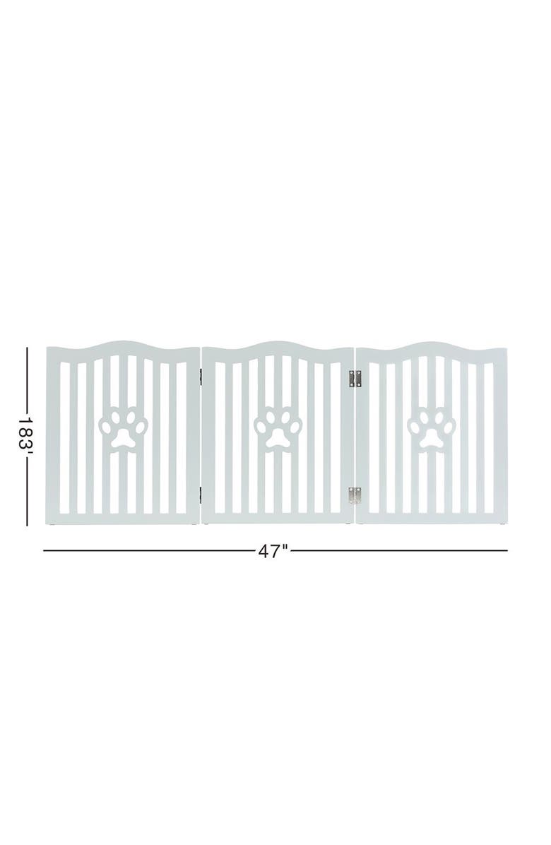 Trimate Wooden Free Standing Pet Gate for Small Dogs and Cats, Alternate, color, Multicolored