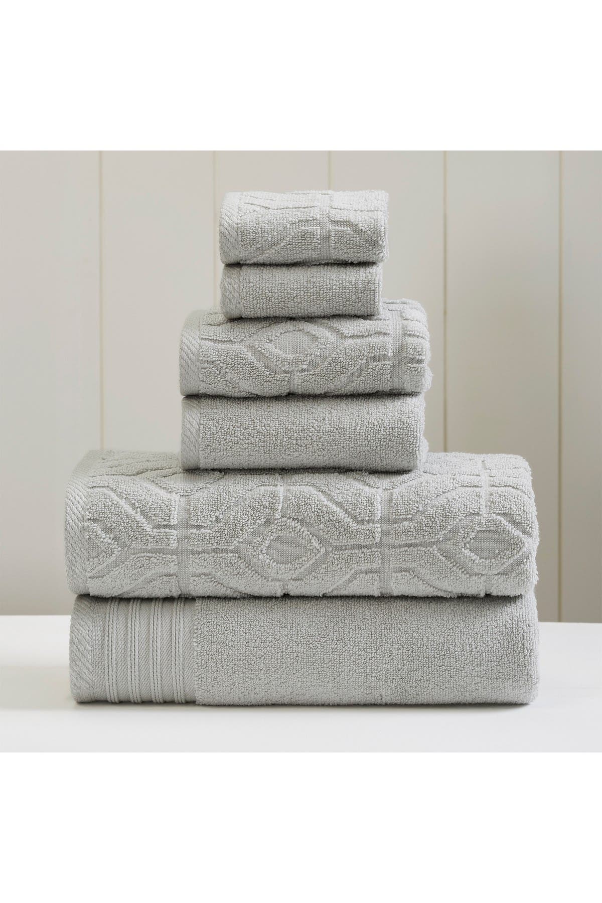 MODERN THREADS Soft Rib Quick Dry 6-Piece Towel Set