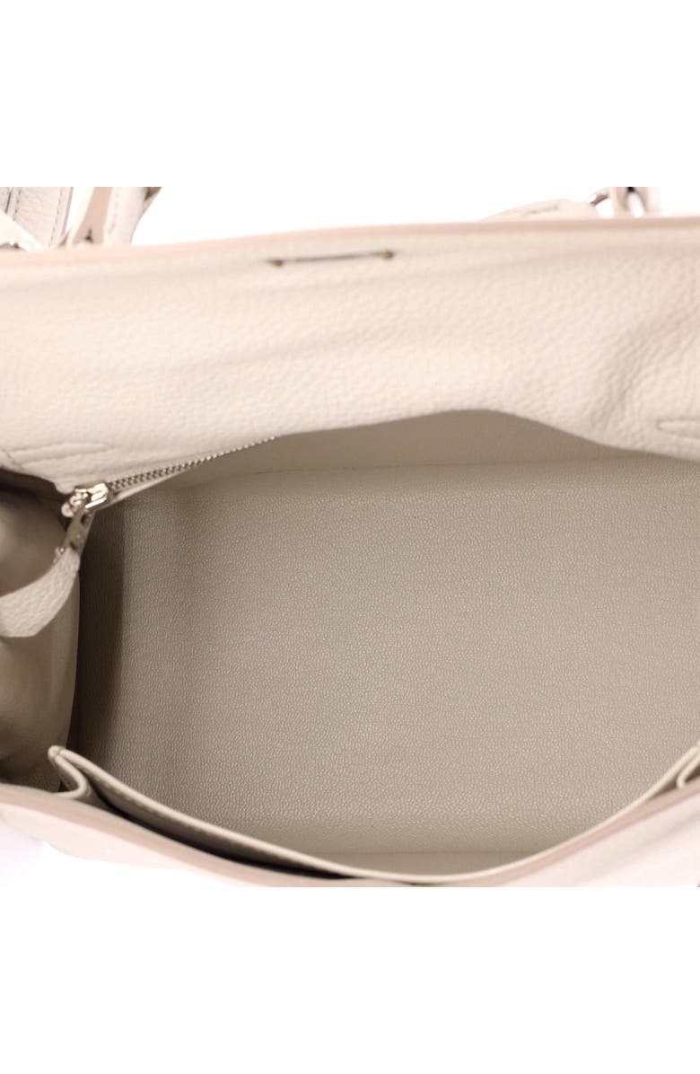 Pre-Owned Hermes Kelly Handbag Light Togo with Palladium Hardware 25, Alternate, color, Beton