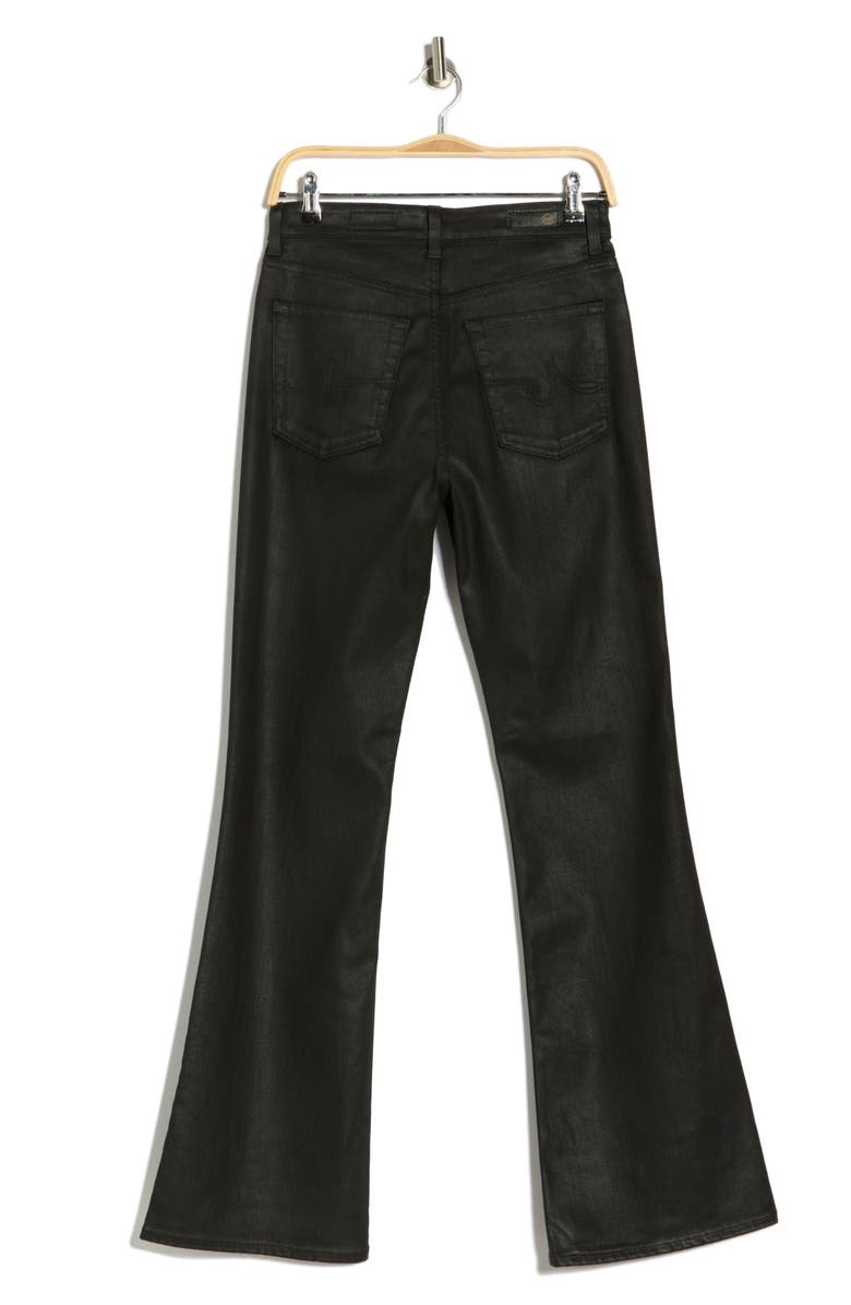 AG Alexxis Coated High Waist Bootcut Jeans, Alternate, color, Super Black